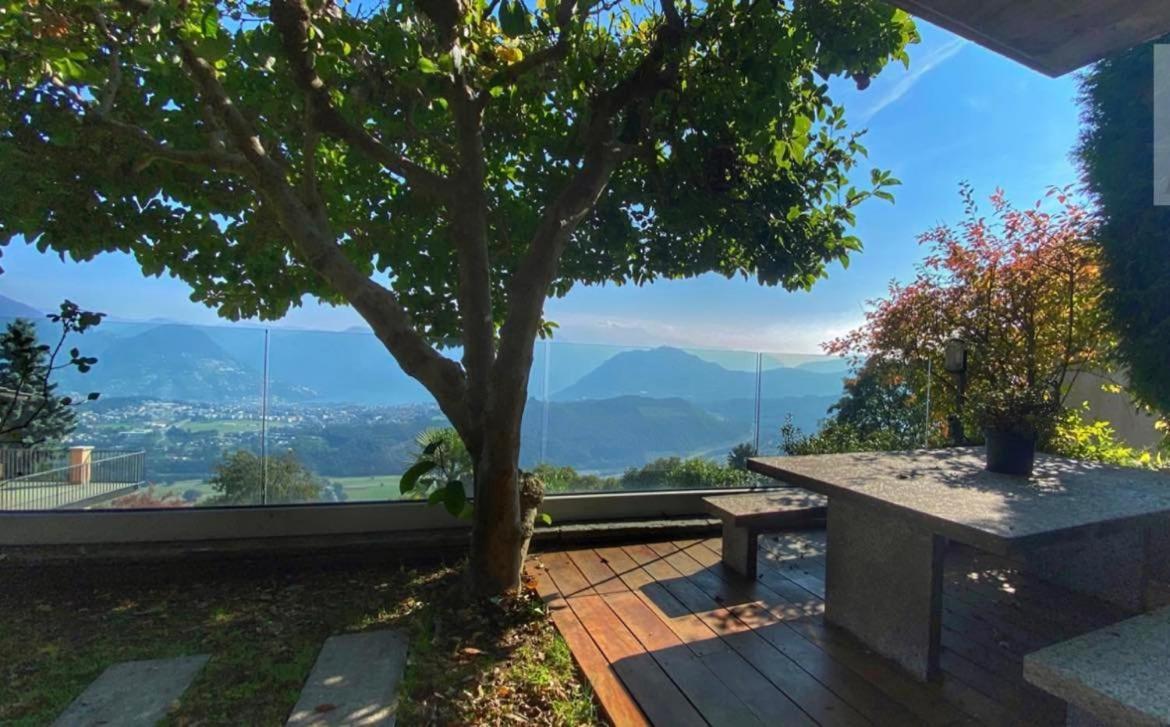 Family Suite With Garden And Amaizing View To Lugano Cademario Luaran gambar